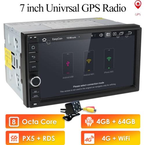 Navigation 2 din car gps autoradio bluetooth radio car multimedia player Cassette Recorder android 10 4G+64G universal obd2 dab
