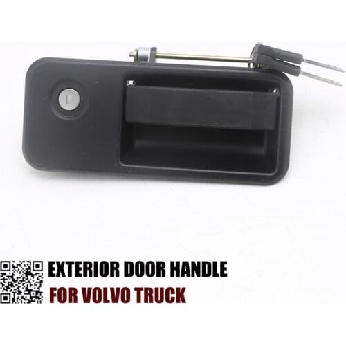 FREESHIPPING 1 PCS LEFT OUTSIDE DOOR HANDLE FOR VOLVO TRUCK WITH KEY AND LOCK OEM 20398467 20398466