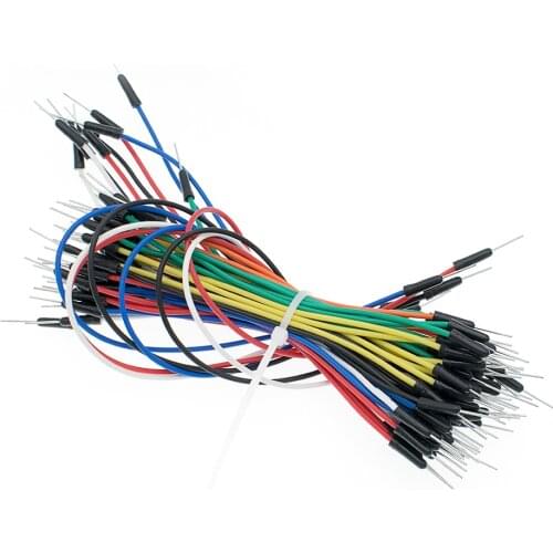 Free shipping! 650pcs=10pcs Jump Wire Cable Male to Male Jumper Wire Breadboard