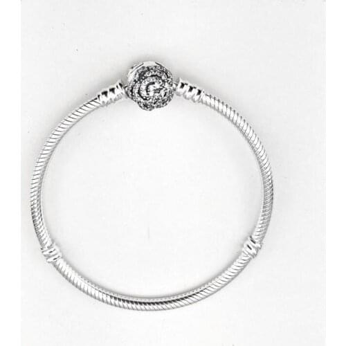 Sterling Bracelet & Bangles For Women Fit DIY Charms Beads Original Jewelry Gift