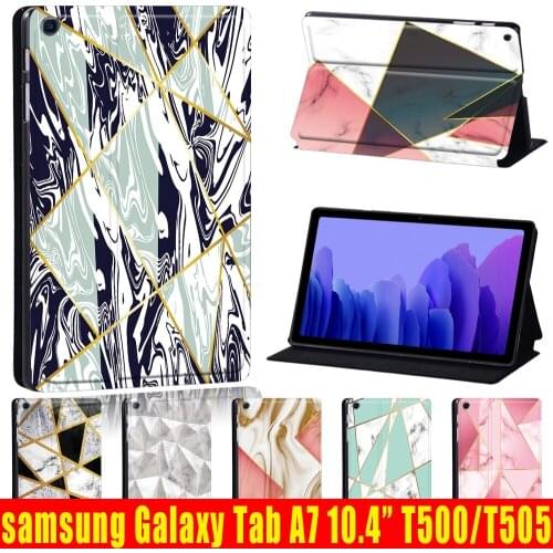 Tablet Case for Samsung Galaxy Tab A7 10.4 Inch 2020 T500/T505 Anti-Fall Shape Series Tablet Cover Case+ Free Stylus