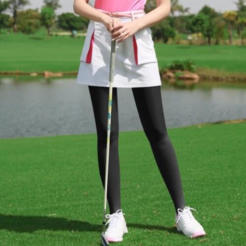 Cool Ice Silk Stocking Breathable Sweat-absorb Sports Equipment Golf Compression Stockings Leggings Golf Pants for Outdoor Golf