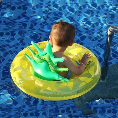 Kids Baby Inflatable Lifebuoy Pineapple Backrest Chair Air Mattress For Swim Leak-Proof Foldable Floating Cushion With Inflator