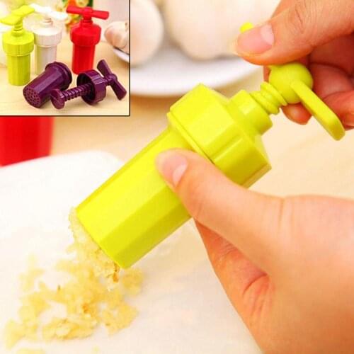 Kitchen manual compression garlic gadget Ginger Garlic Manual Press Twist Cutter Crusher Plastic Peeler Kitchen Tool accessories