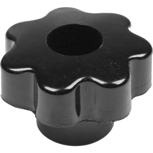 M4-M12)mm Dia Thread Black Plastic Star Head Clamping Knob Grip