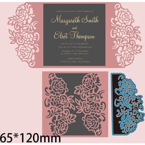 65*120mm FLOWERS LACE new Metal Cutting Dies for decoration card DIY Scrapbooking stencil Paper Craft Album template Dies