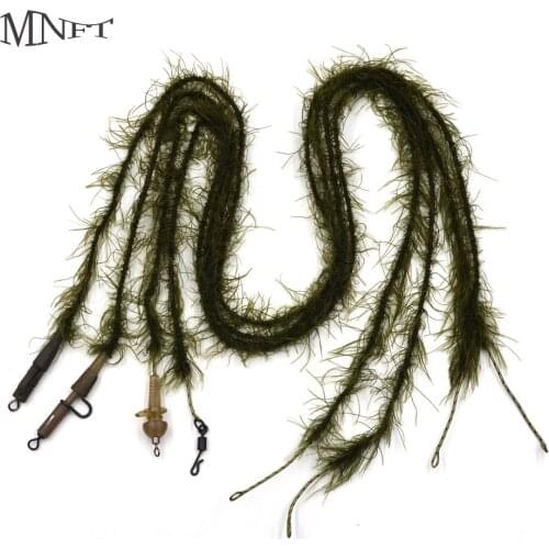 MNFT 1Pcs Carp Fishing Weed Link Leadcore Line Leader Camo Weed Effect Lead Core Carp Hair Rigs Tackle