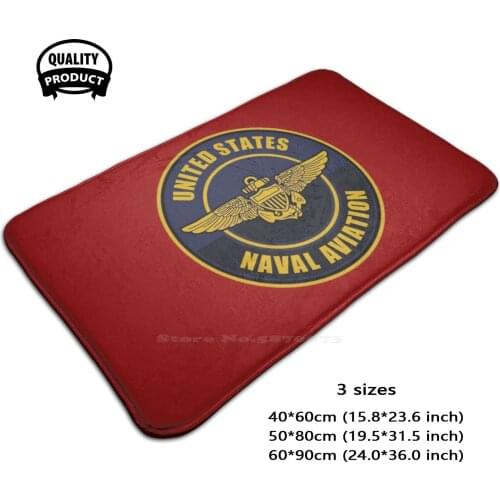 United States Naval Aviation Patch Door Mat Foot Pad Home Rug Us Navy Patches Us Navy Pilot Us Navy Pilot Patch Usmc Pilot
