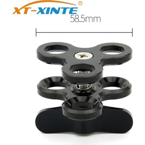 Diving Ball Fixture Lights Arm Ball Butterfly Clip Triple Clamp Mount Adapter for Gopro 5 6 for Gopro 5 6