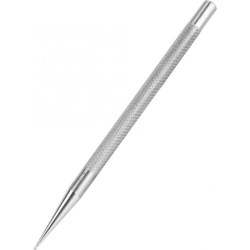 Stainless Steel Round Head Tracing and Positioning Line Pen DIY Leather Tool Groover Crease Leather Tool Set Tailoring Tools