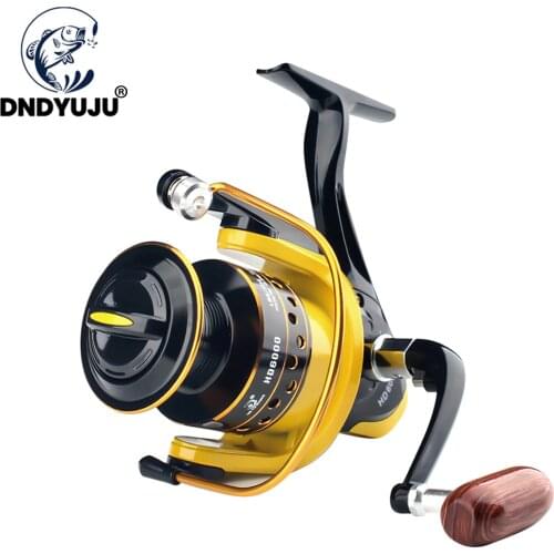 DNDYUJU Fishing Reel All Metal Spool Spinning Reel 13KG Max Drag Stainless Steel Handle Line Spool Saltwater Fishing Accessories
