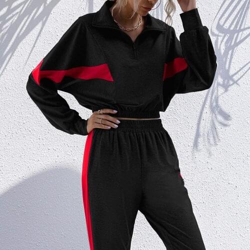 Top Ladies Sportswear Sweatpants Set Casual Hooded Sweatshirt Retro Ladies Sports Hooded Sweatpants Harajuku Clothes