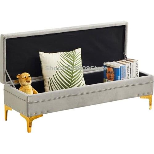 Shoes Changing Stool Northern Europe Bed End Stool Light Luxury Clothing Store Manager Bench Net Red Sofa Simple Fitting Room Be