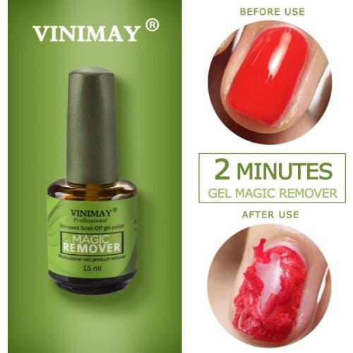 VINIMAY Nail Gel Magic Remover Soak Off UV Gel Polish Nail Art Primer Acrylic Clean Degreaser For Nail Lacquer
