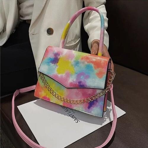 Alphabet Graffiti Basketball Crossbody Bags for Women 2021 Fashion Chain Color Womens Handbags Purses Letter Printing Ball Bags
