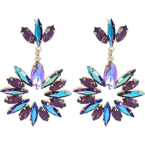 New Style Charms Geometric Exaggerated Luxury Long Earrings for Women Female Classic Jewelry