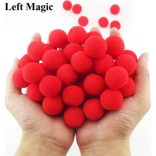 10PCS 2.5cm Finger Sponge Ball magic tricks Classical magician Illusion Comedy close-up stage card magic Accessories E3132