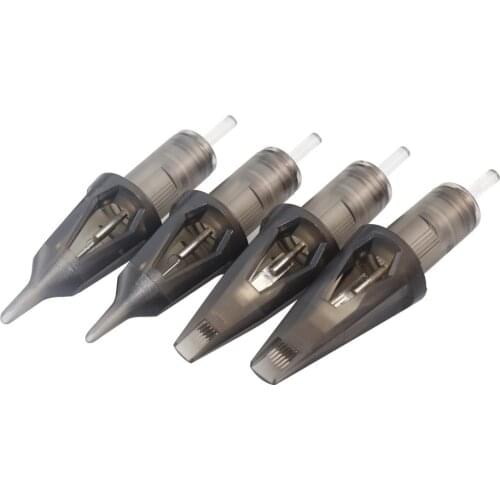 10pcs Cartridge Tattoo Needles RL RS RM M1 Disposable Sterilized Safety Tattoo Needle for Cartridge Machines Grips