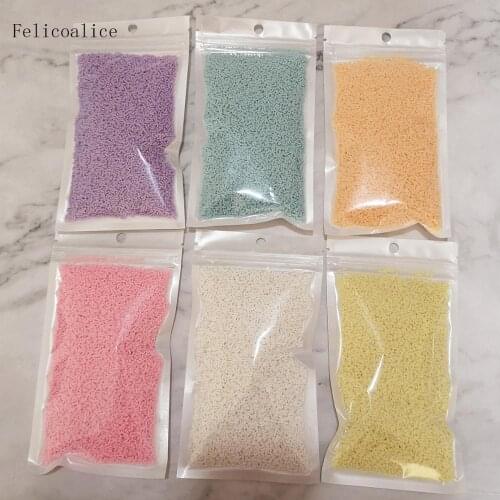 100g Light Pastel Colors Slime Clay Fake Candy Sweets Sugar Sprinkle Decoration for Fake Cake Dessert Food Particles Filler Toys
