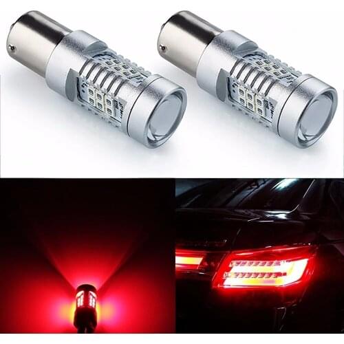 2Pcs 1157 BAY15D P21/5W LED Bulbs for Car Tail Brake Stop Parking Light Bulbs Lamp White RED DC12-24V 1 Year Warranty VANSSI 6W