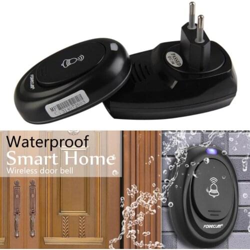 36 Songs Wireless Door Bell Remote Control 100M Range Waterproof Intelligent Cordless Doorbell Transmitter Receiver EU Plug