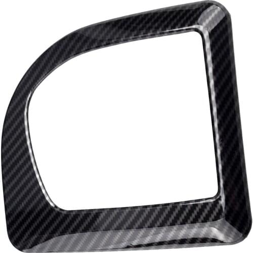 LHD Carbon Fiber Style Car Gear Shift Panel Frame Cover Fit for BMW 5 Series E60 E61 2004 2005 2006 2007