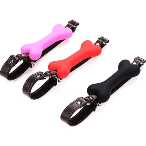 Bondage Erotic Products Silicone Dog Bone Gag Mouth Adult Games Slave Cosplay Fetish BDSM Sex Toys for Women Men Gay Sex Shop