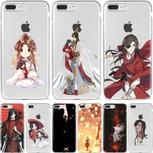 Aesthetic Chinese style Tian Guan Ci Fu Phone Case For iPhone 11 12 Mini Pro XS X XR Max 8 7 6 Plus Case Soft TPU Fundas Coque