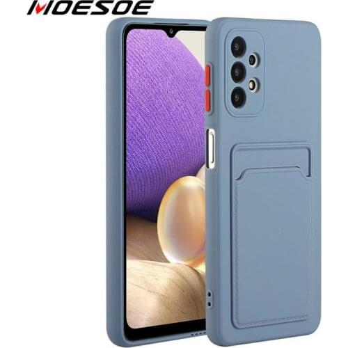 For Samsung A72 A52 A42 A32 5G A12 A51 A71 4G Shockproof TPU Case Card Slot Case For Samsung S20 S21 Plus S20FE Note 20 Ultra