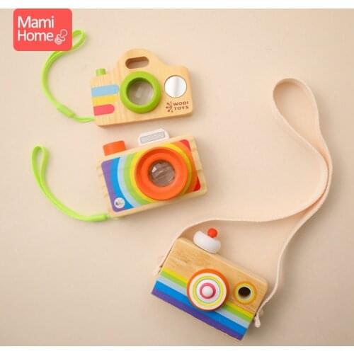 Wooden Camera Toys Pendant Montessori Toys for Children Childrens Room Decoration Pendant Childrens Day Gift Blocks Baby Toy