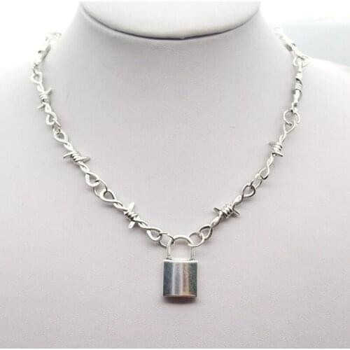 Long Lasting Wear Thorns Necklaces Gift For Women Girls Friend Mom Boys Wire Brambles Iron Necklace Beautifully Hip-hop