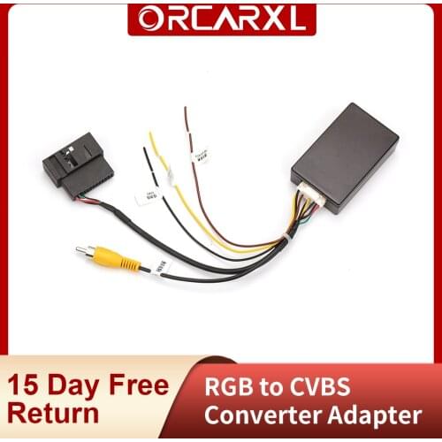 RGB to AV CVBS Signal Converter Adapter For VW Tiguan Golf 6 MAGOTAN B7L Passat CC Original Rearview Camera