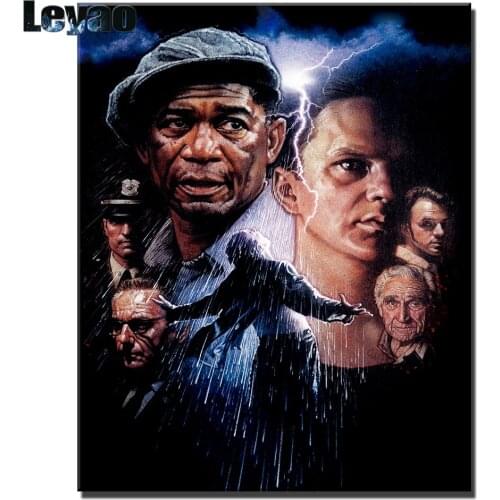 The Shawshank Redemption Movie Poster Diamond Embroidery Home Decor Full Square Diamond Mosaic Needlework Diamond Painting DIY