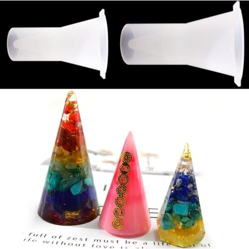 Ring Holder Jewelry Mold Retro Water Drop Cone Moldes Para Resina Three-Dimensional Molde Silicone For Ornaments Simple Display
