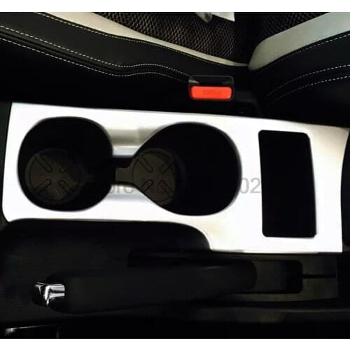 For Nissan Qashqai 2015 2016 2017 Matte ABS Chrome Interior Water Cup Holder Trim Frame Cover Car Interior Accessories