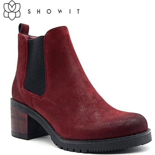 Fashionable Cheasal style women footwear with match heel Beauty Ankle Classic Boots With elastic Comfort boots for fashion lady