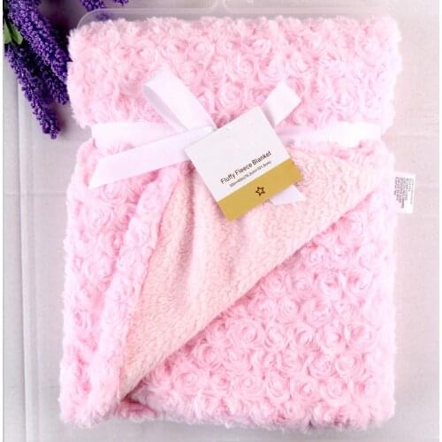 Coral Fleece Blanket Fashion Brand Winter Newborn Swaddle Wrap Soft Baby Boys Bedding Infant Bebe Girls Anais Sleeping Bags