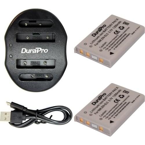 EN-EL5 Rechargeable Li-ion Camera Battery+ Dual USB Charger for Nikon MH-61 P100 P3 P4 P500 P510 P5000 P5100 P6000 P80 P90 S10