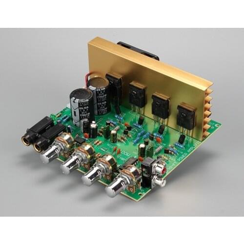 100W+100W 2.0 Audio Power Amplifier board HIFI stereo amplification digital reverb microphone amplifier Tone Board