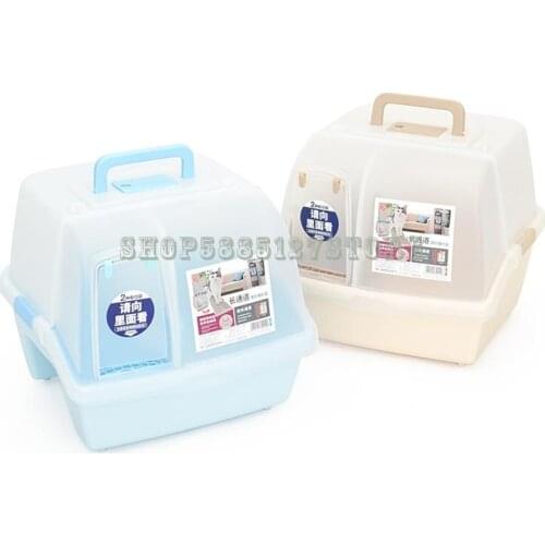 Cat Litter Pan Alice Long Passage Fully Closed Cat Litter Pan Anti Odor Kitten Toilet Cat Sand Table