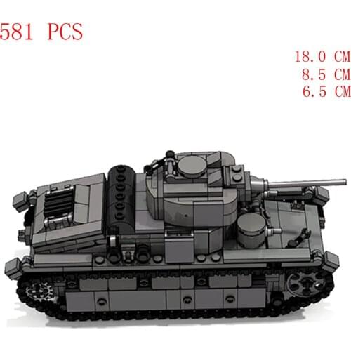 Hot military WWII technical Soviet Union army T-28 Medium Tank war equipment vehicles Building Blocks weapons bricks toys gift