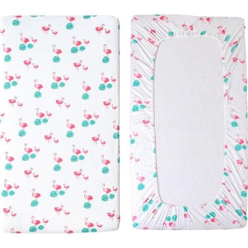 190*90*20 cm Newborn Baby Fitted Crib Sheets Cartoon Print Bed Sheet Baby Bed Mattress Covers for Unisex Baby Boys Girls