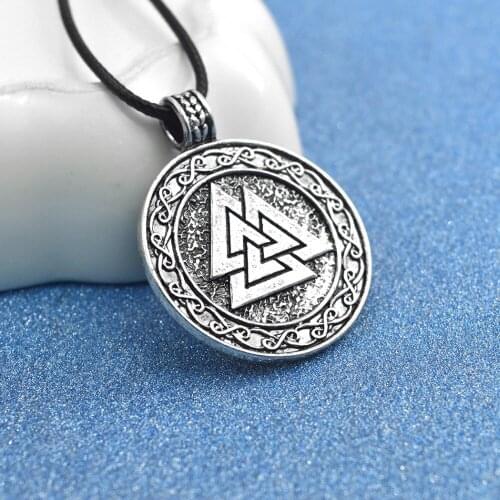 Daisies 1pc Slavic Norway Valknut Pagan Amulet Pendant Necklace Scandinavian Statement Jewelry Symbol of Norse Viking Warrior
