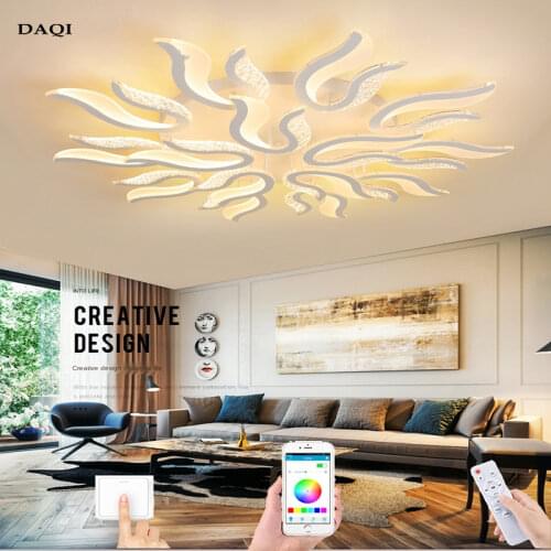 2021 new Nordic chandelier modern living room bedroom dining room smart APP control LED ceiling light