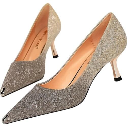 BIGTREE Women Pumps Sexy High Heels Shoes Fashion Wedding Shoes Bling Stilettos Bridal Shoes Women Party Shoes Ladies Pumps