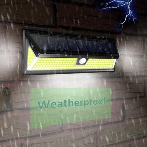 180 LED COB 3 Modes Solar Lamp Outdoor PIR Motion Sensor 4000LM Solar Wall Light Waterproof Emergency Garden Yard Lamps Dropship