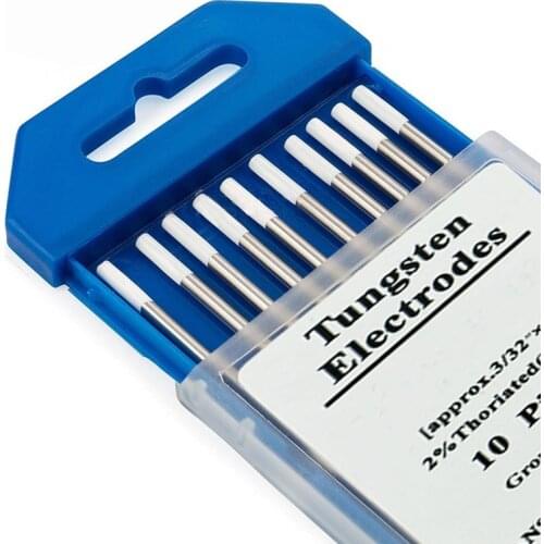 10pcs/set WZ8 White TIG Lanthanum Tungsten Electrode Professional Tig Rod for Welding