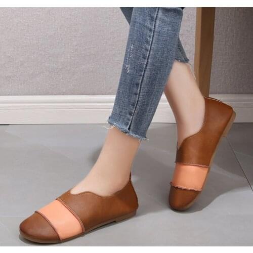 2020 Women Flats Outdoor Shoes Ballet Flat Feminine Comfortable Slip On Elegant Lady Plus Size Zapatos De Mujer Casual Shoes