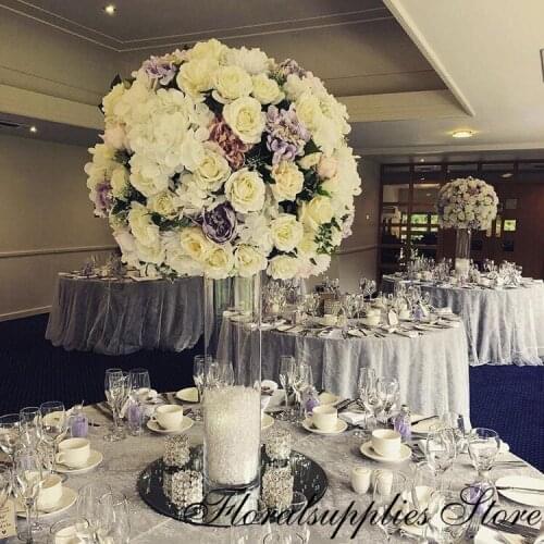 15pcs 40cm/16'' diameter round/square Acrylic Mirrors for Wedding Table Centerpieces or Wall Mirror Decor/cake stand tray