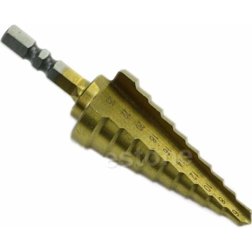 2020 New 6mm to 25mm Steps HSS Holes Cutter Step Cone Drill Bit Hex Shank 1/4"